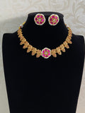 Jadau Antique Necklace With Studs | Indian Jewelry In USA