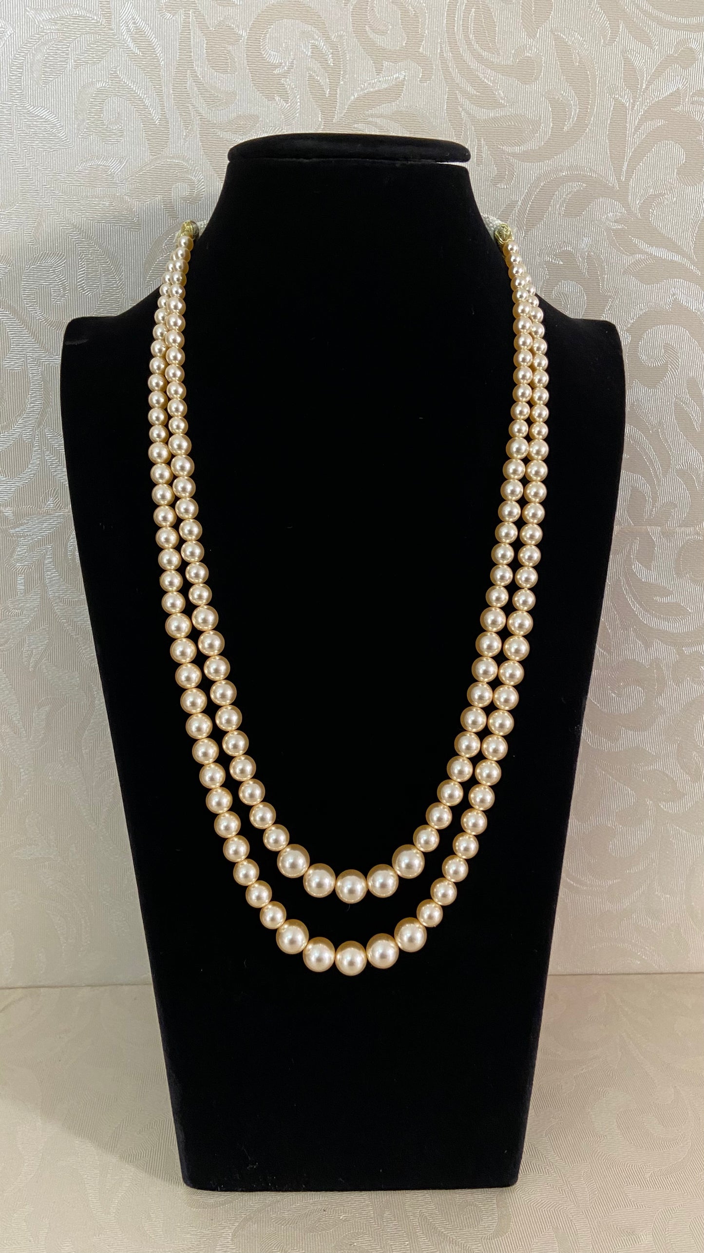 2 Line Pearl Necklace | Indian Jewelry In USA