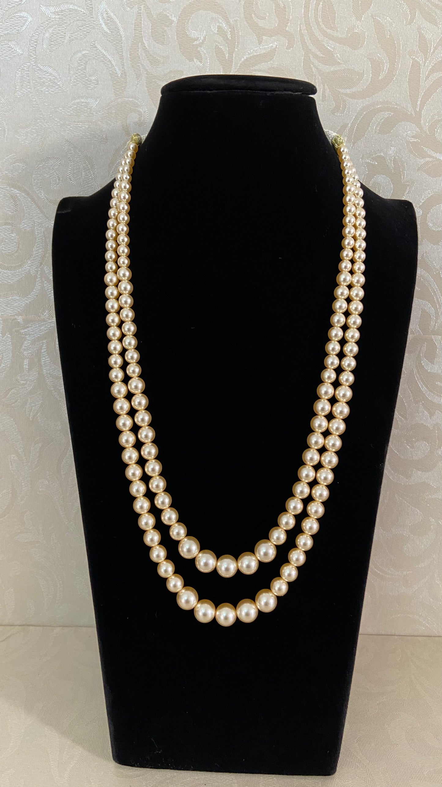 2 Line Pearl Necklace | Indian Jewelry In USA