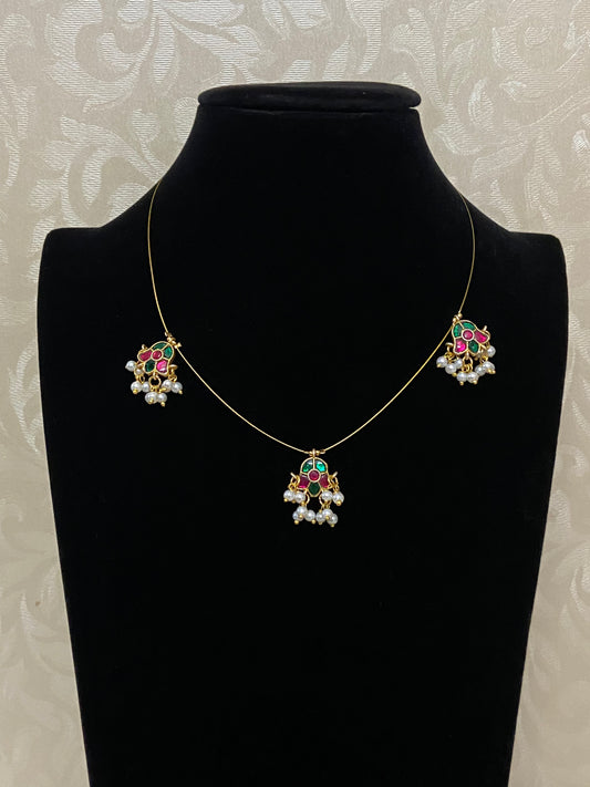 Jadau Kundan Invisible Necklace | Latest Necklace