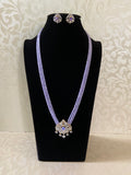 AD Pendant glass Beads Mala Necklace | Indian Necklace