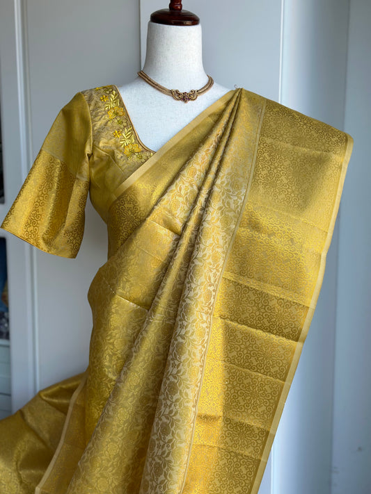 Kanjivaram Pattu Saree | Dual Shade Pattu Saree | Indian Sarees in USA