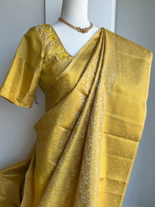 Kanjivaram Pattu Saree | Dual Shade Pattu Saree | Indian Sarees in USA
