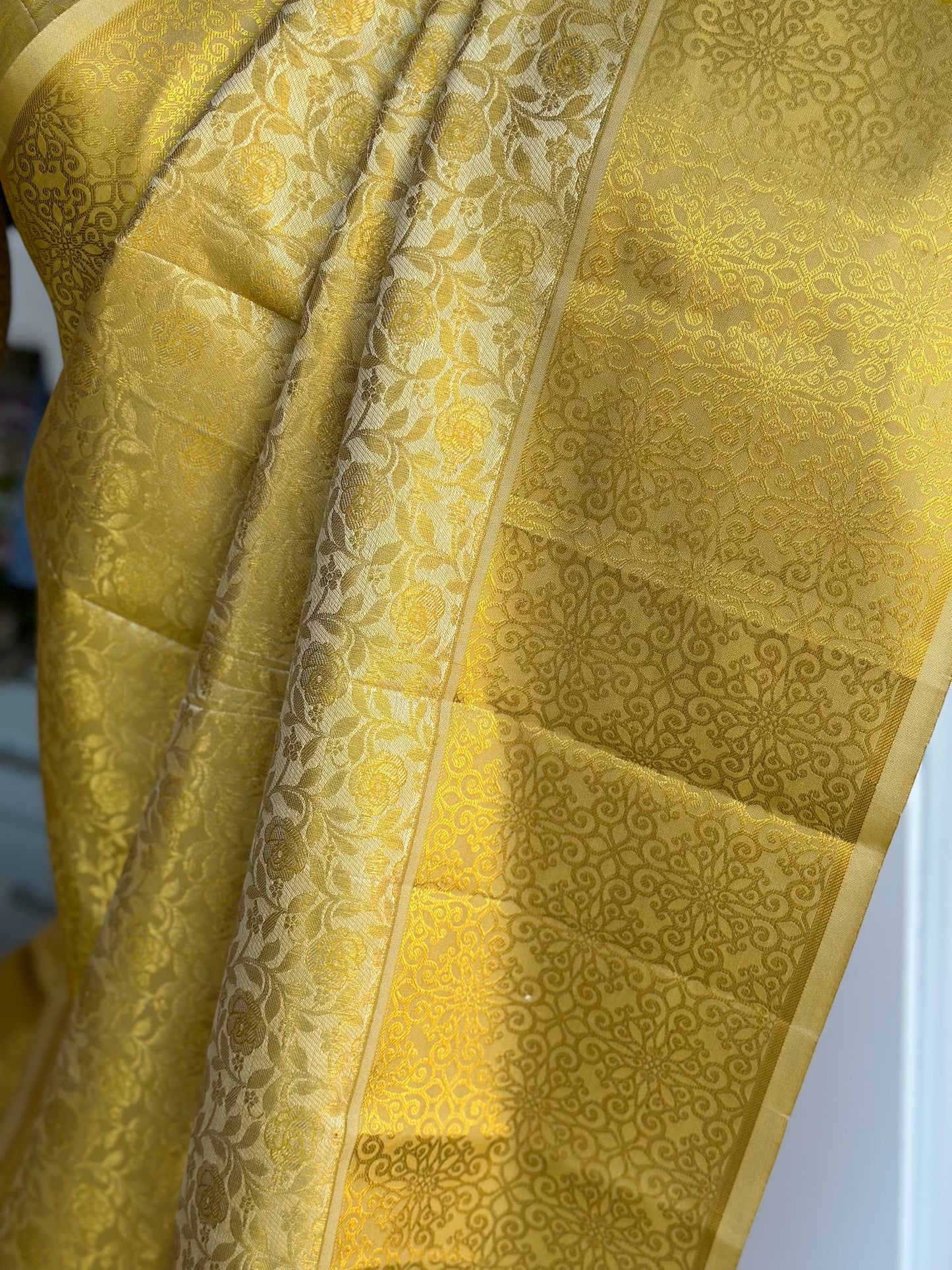 Kanjivaram Pattu Saree | Dual Shade Pattu Saree | Indian Sarees in USA