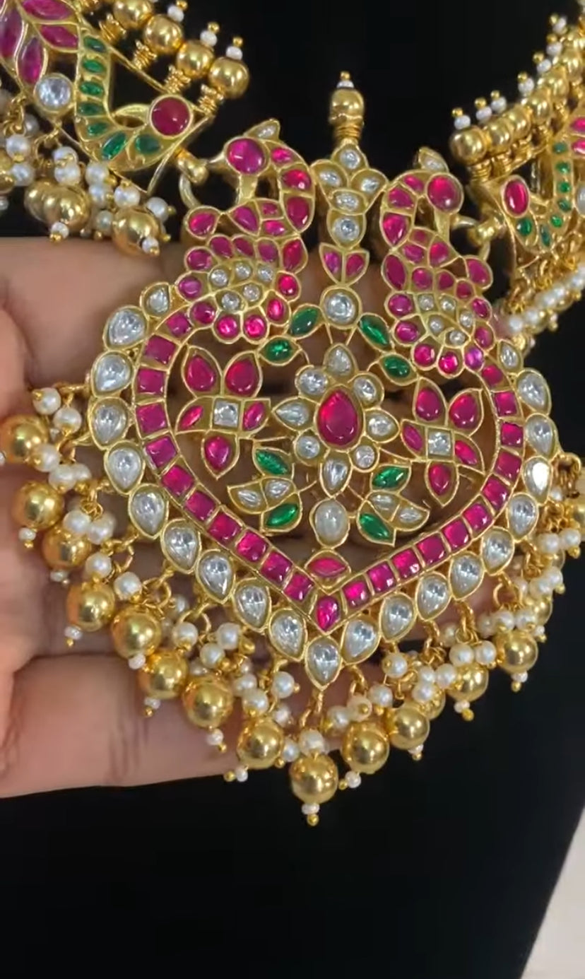 Jadau Kundan Kante Necklace |  Indian traditional jewelry