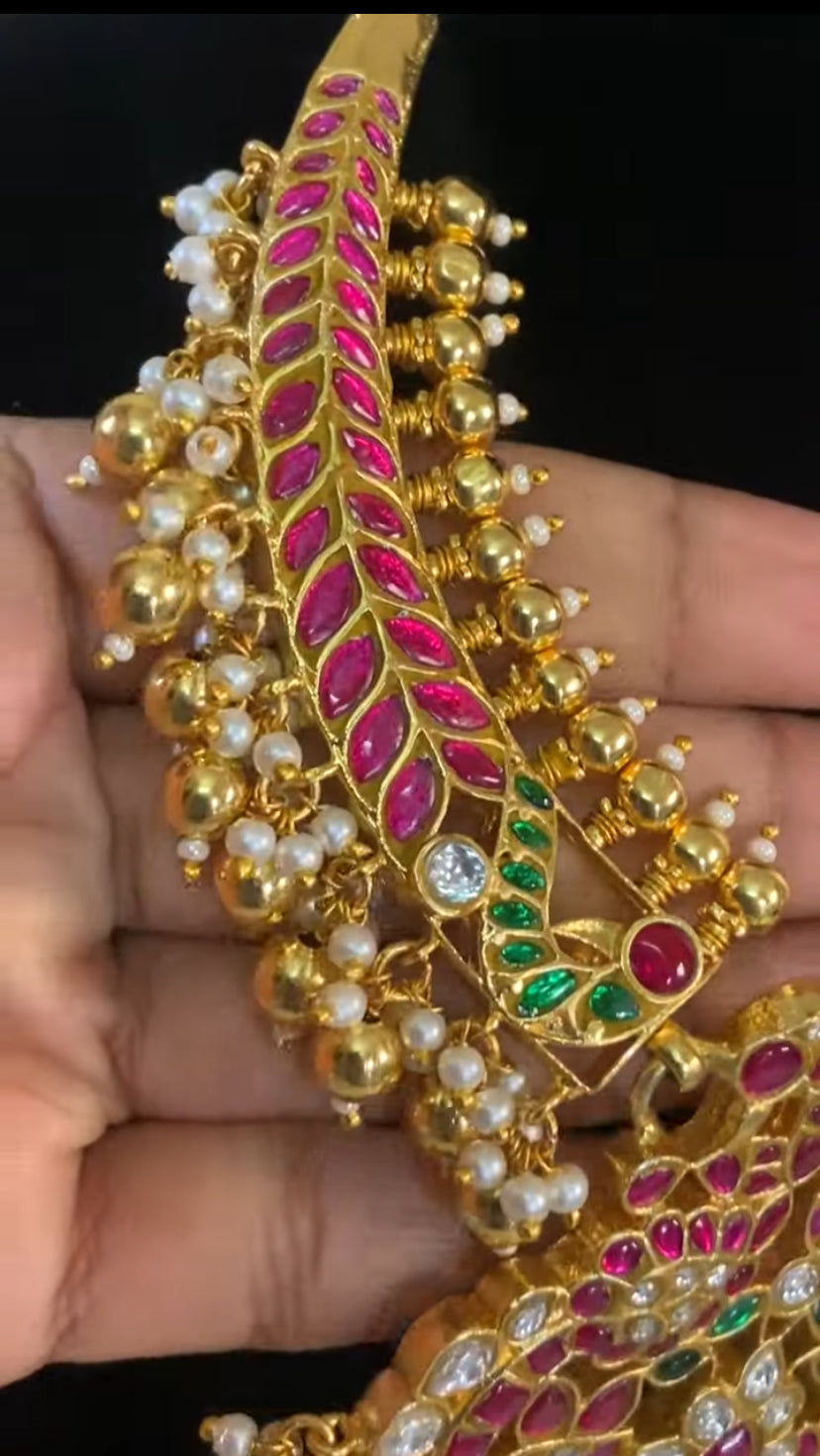 Jadau Kundan Kante Necklace |  Indian traditional jewelry