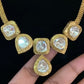 Moissanite Kundan Pendant Necklace | Indian jewelry