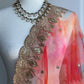 Organza Cutwork Border Dupatta | Partywear  Dupatta