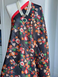 Ethnic Pichwai Black Printed Assam Silk Dupatta