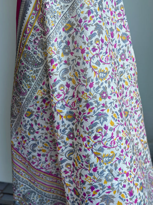Floral Printed Art Silk Dupatta | Gift ideas