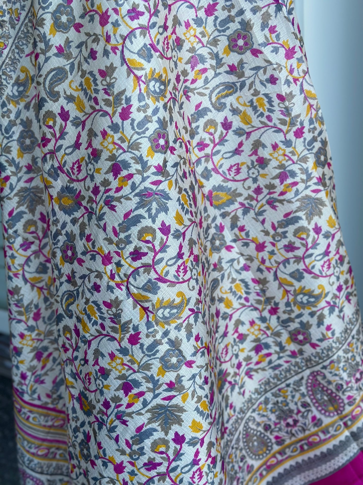 Floral Printed Art Silk Dupatta | Gift ideas