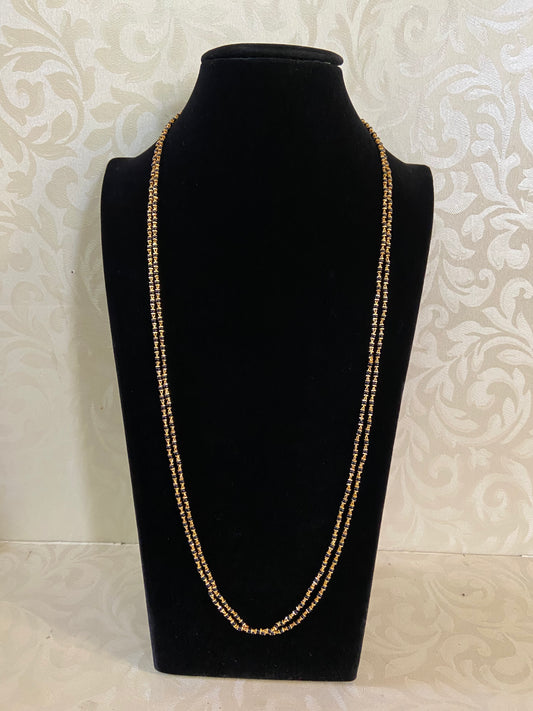26” long Black Beads Chain | Traditional Mangalasutra