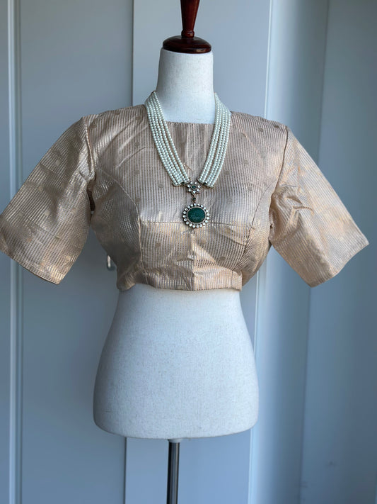 Bracade silk Blouse | Readymade Blouses in USA | Custom Blouse