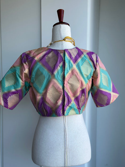 Benaras Brocade Blouse |  Saree Readymade Blouses in USA