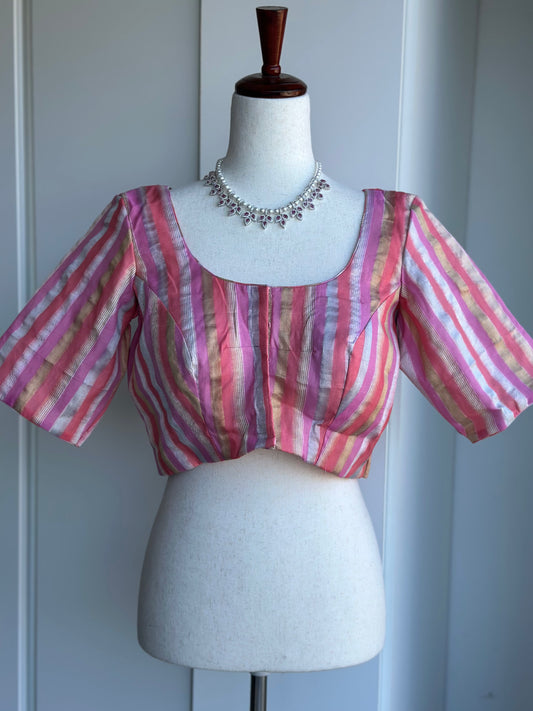 Chanderi Tissue Blouse |  Readymade Blouses in USA