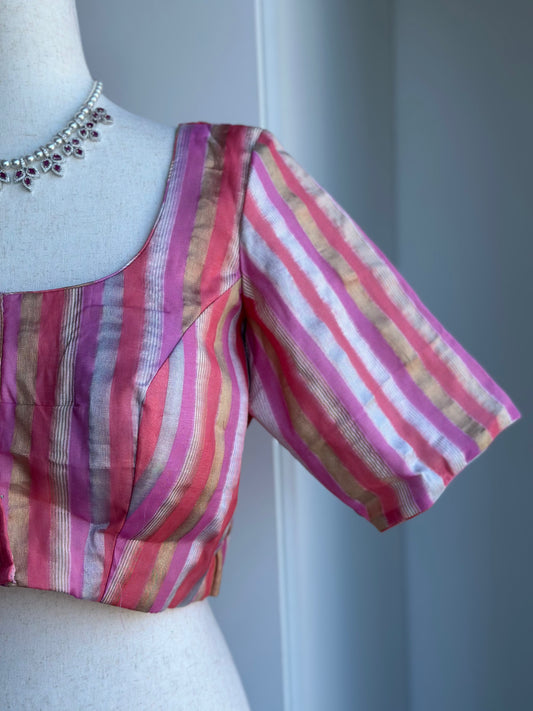 Chanderi Tissue Blouse |  Readymade Blouses in USA