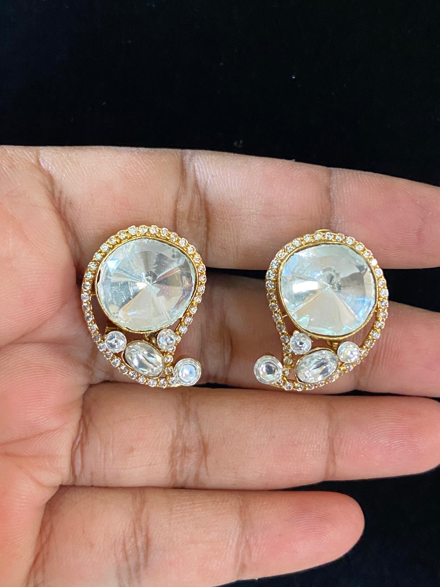 Moissanite Studs Earrings | Indian Earrings