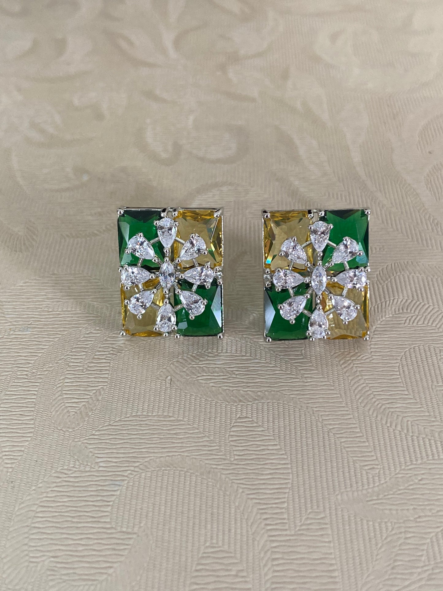 Beautiful AD Studs Earrings | Indian Jewelry In USA