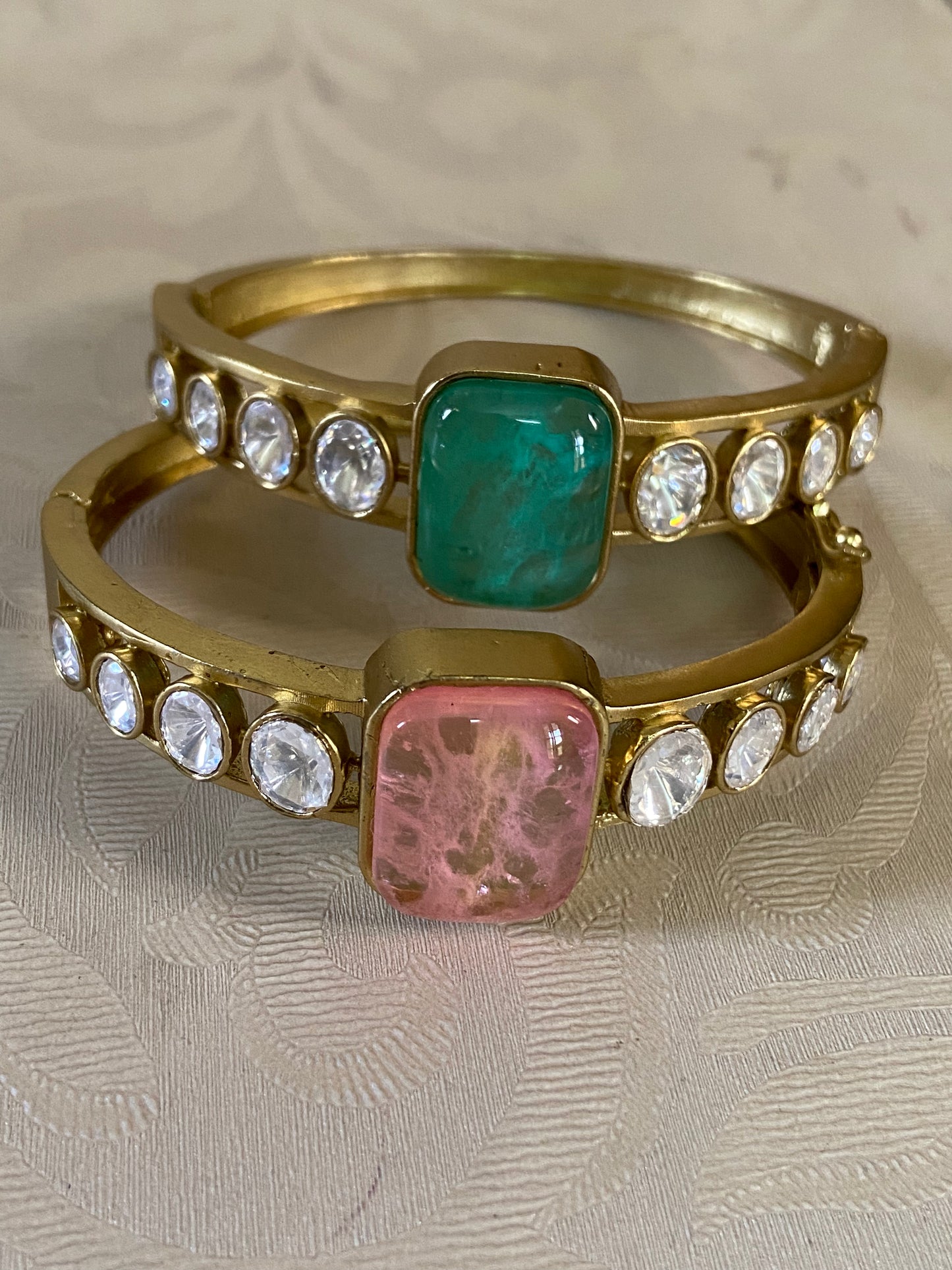 Polki  Kundan  Openable Bracelet | Indian Jewelry InUSA | Gift Idea