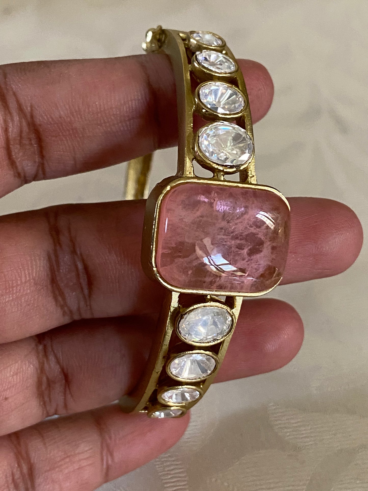 Polki  Kundan  Openable Bracelet | Indian Jewelry InUSA | Gift Idea