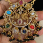 Navaratna Pendant Mangalsutra |  Black Beads Necklace