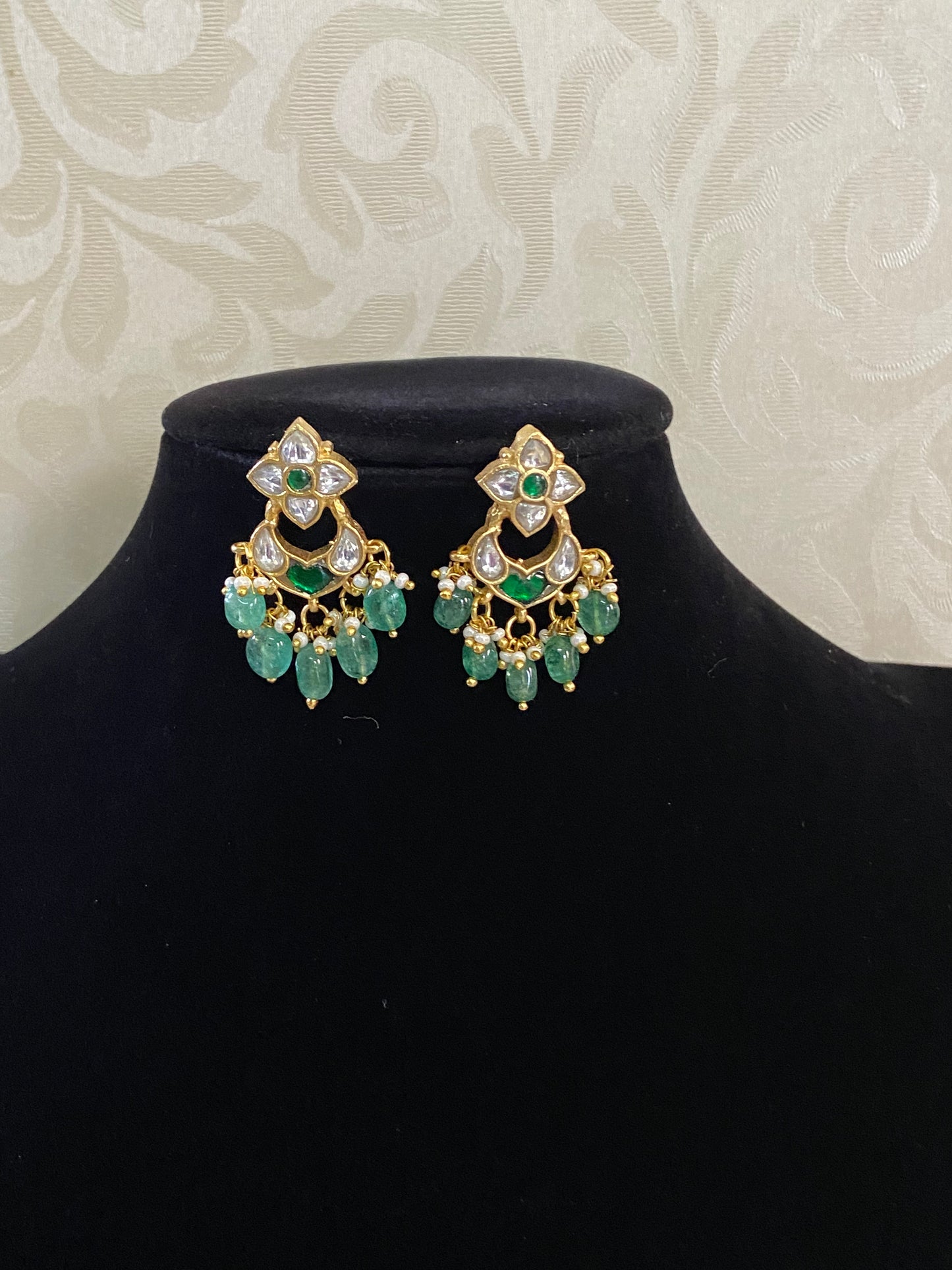 Antique Jadau Kundan Earrings | Indian Jewelry In USA