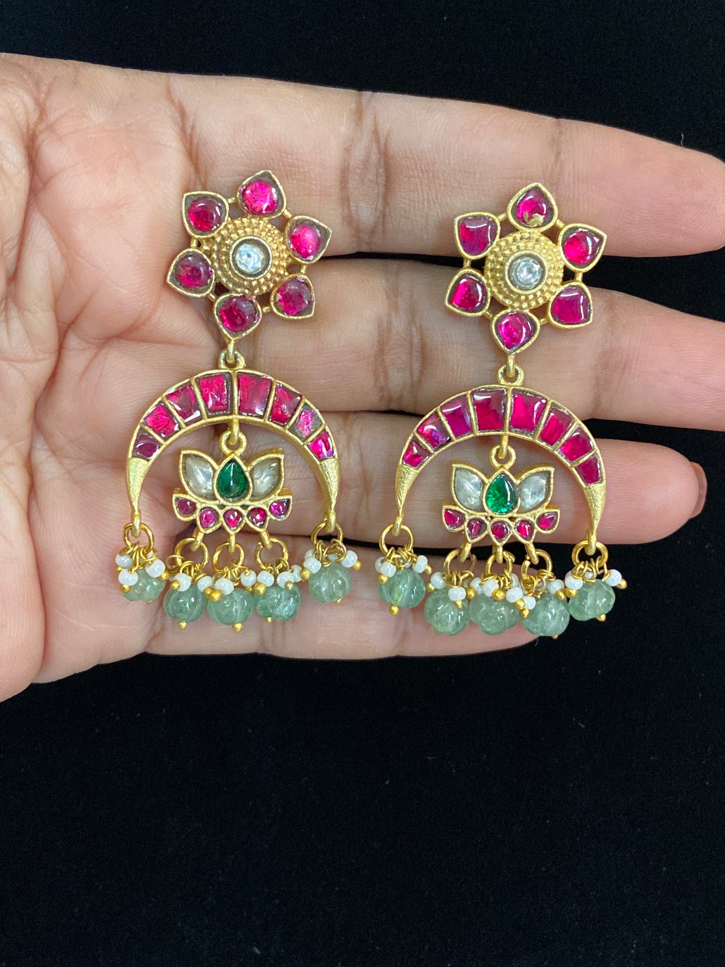 Jadau Kundan Earrings | Indian Earrings In USA