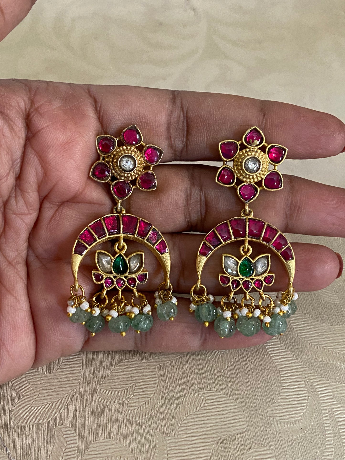 Jadau Kundan Earrings | Indian Earrings In USA