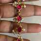 Jadau Kundan Ear Chains | Ear Maati