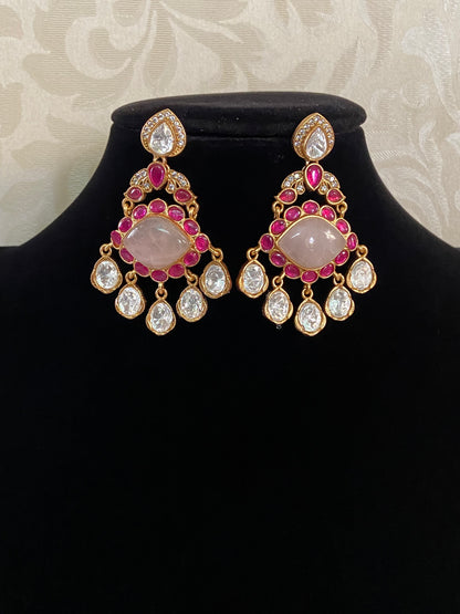 Fusion Kundan Earrings | Indian earrings