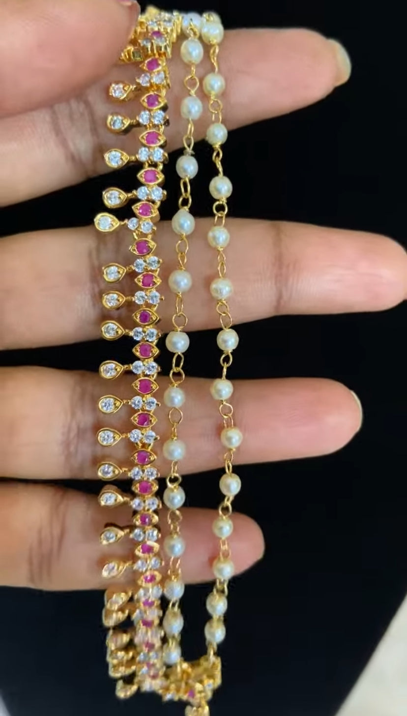 South Indian Ear Chains  | Hair accessories | Champaswaralu