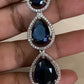 AD Teardrop Blue stone Earrings