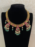 Kundan Pendants Kasula Necklace | Indian Traditional Jewlery In USA