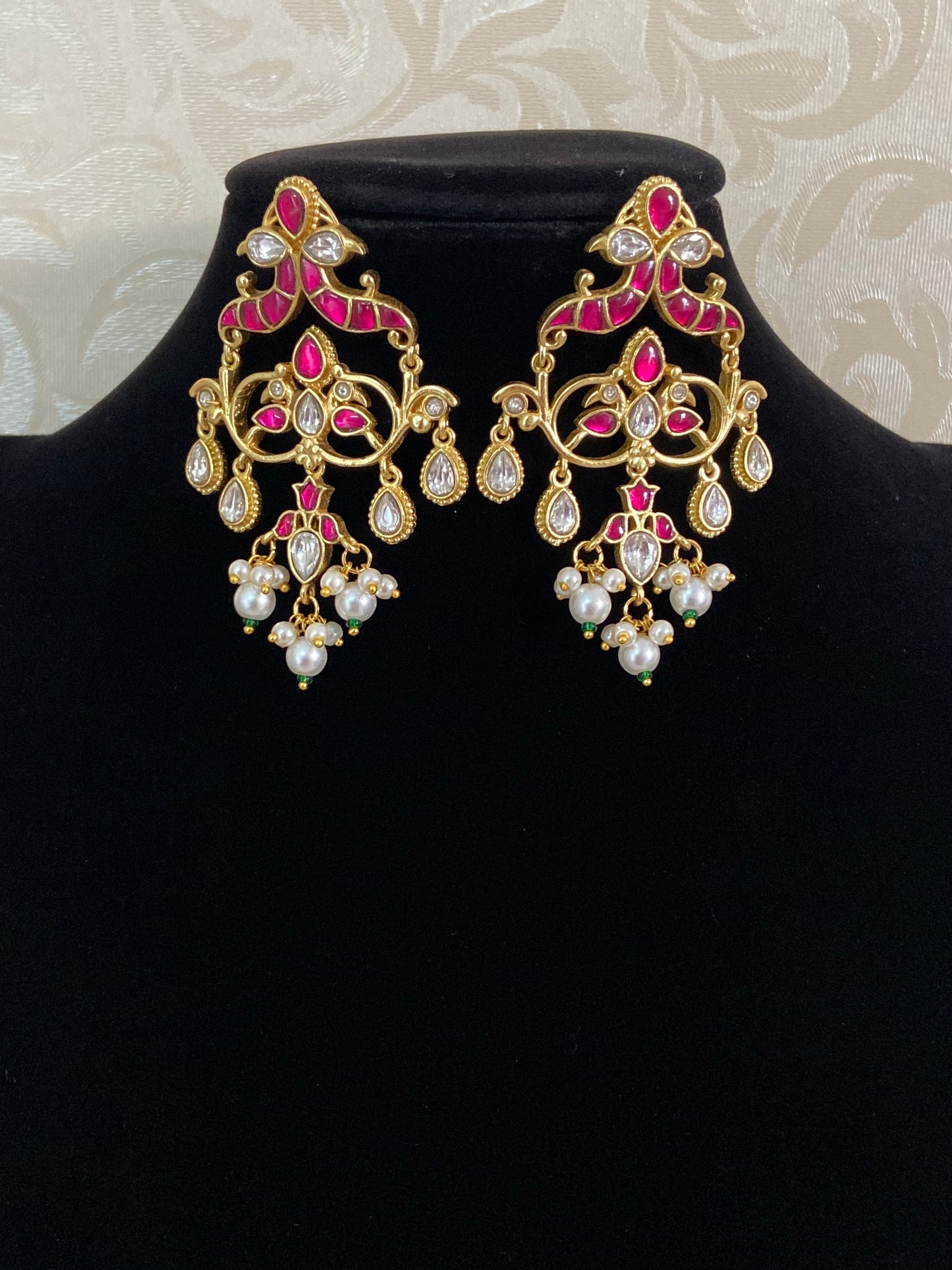 Jadau Kundan Earrings | Indian jewelry