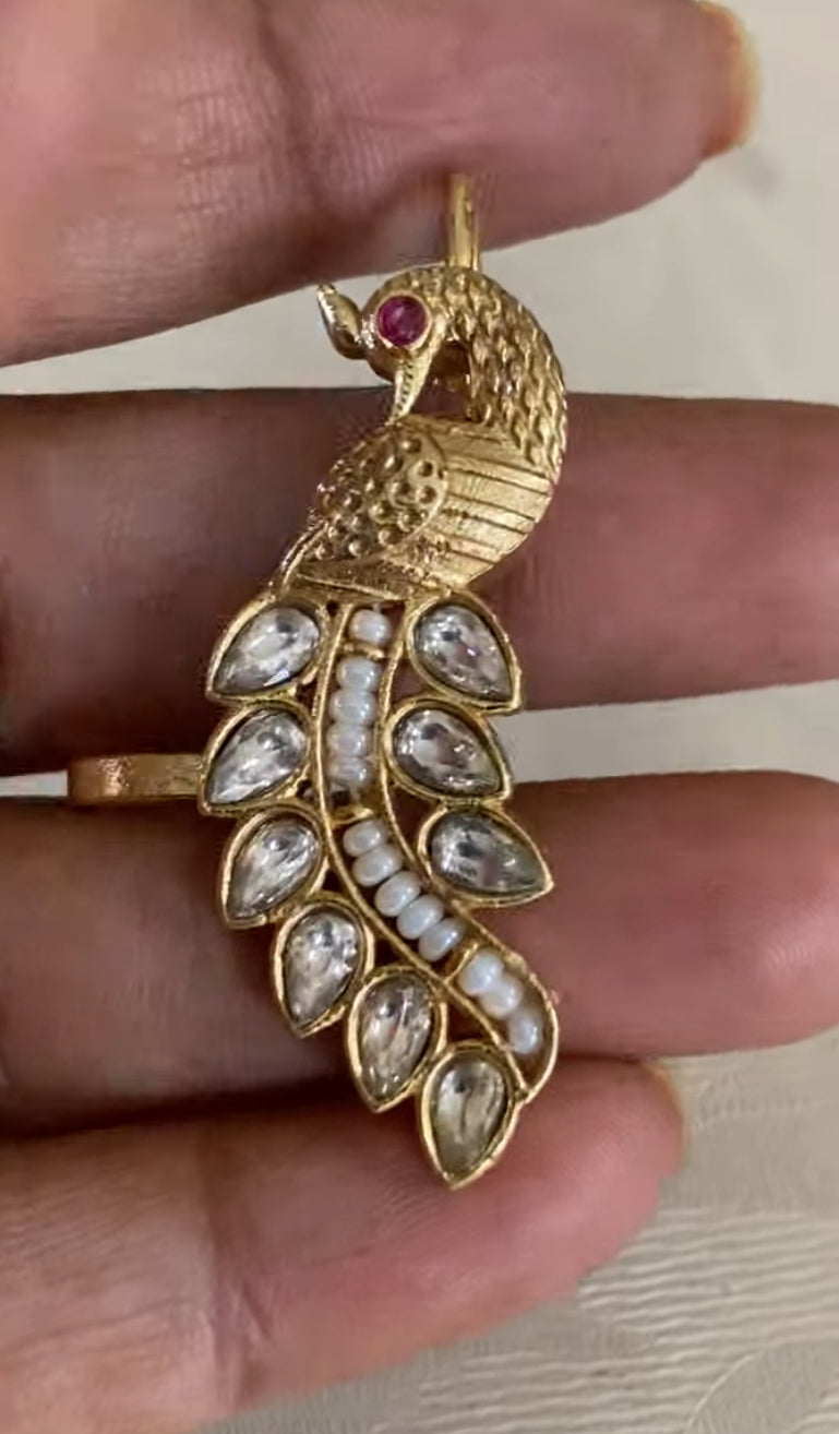 Peacock Earcuffs  |  Indian jewelry in USA