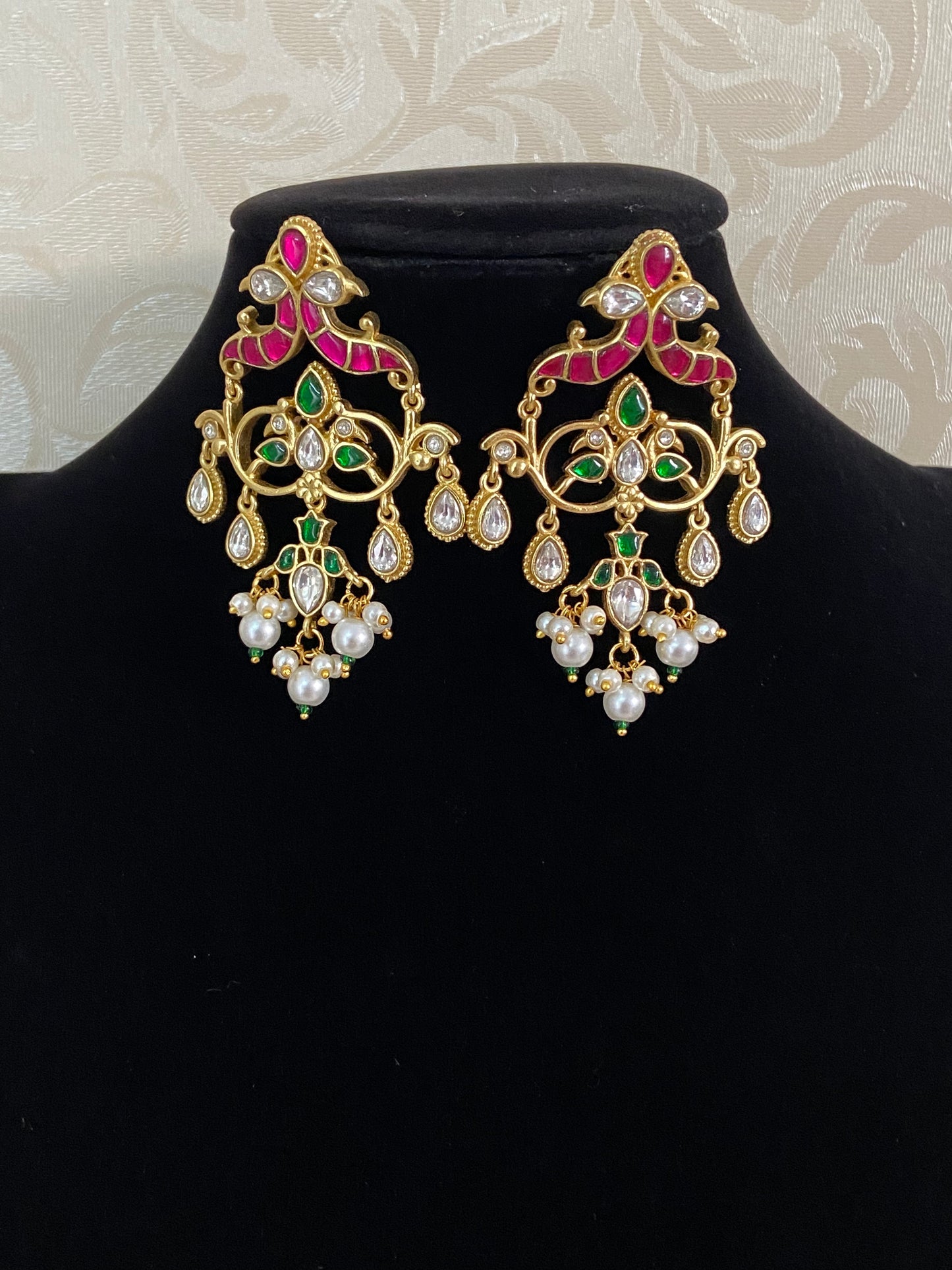 Jadau Kundan Earrings | Indian jewelry
