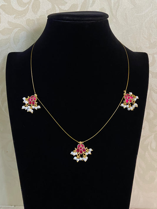 Jadau Kundan Invisible Necklace | Latest Necklace
