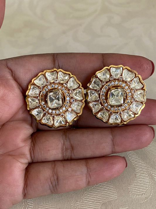 AD Polki Studs | Indian Jewelry In USA