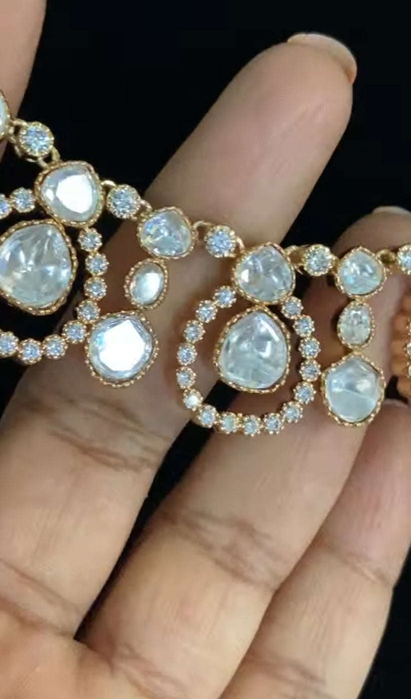 Unique Moissanite Necklace |  Indian jewelry in USA