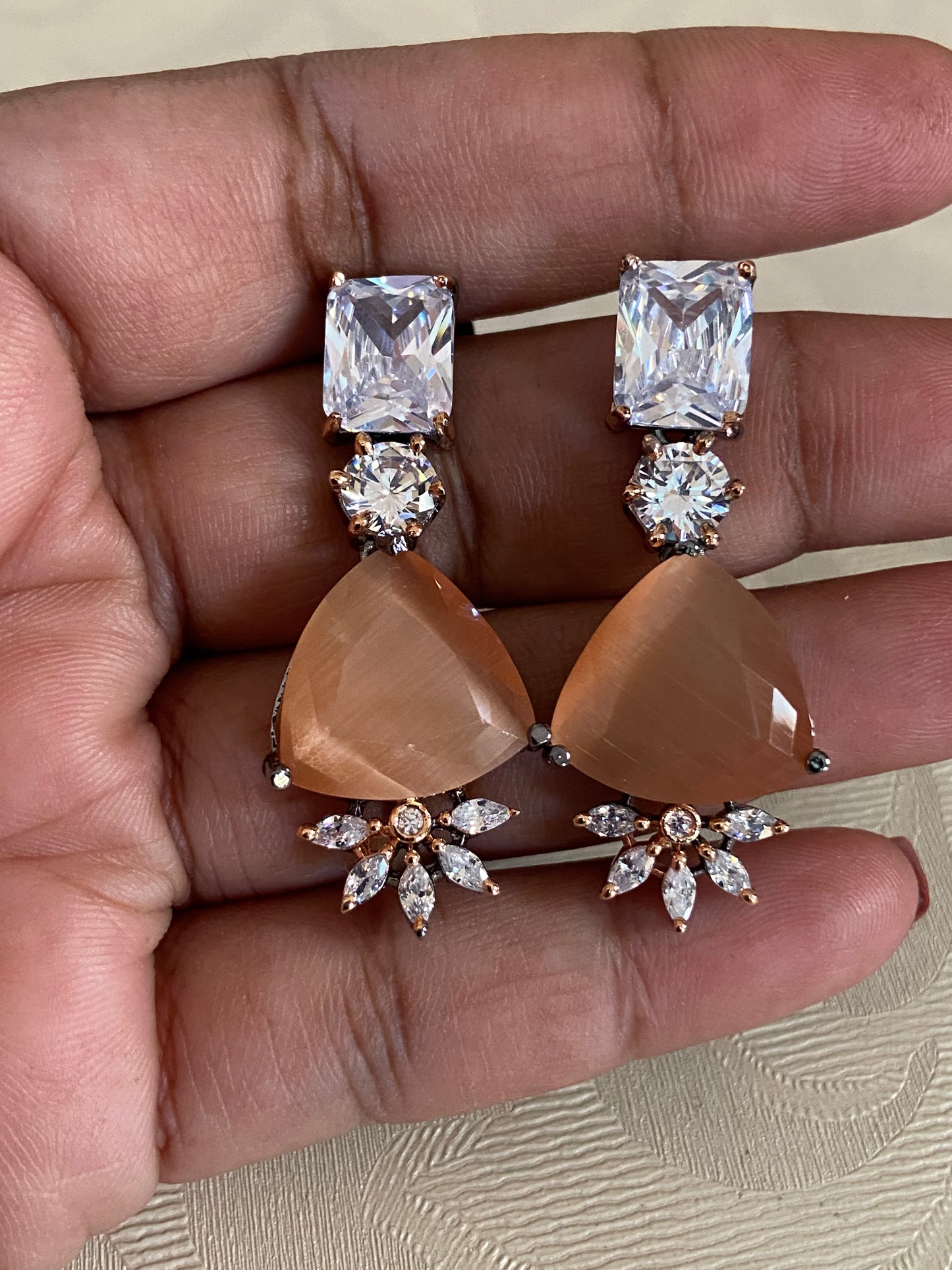 Elegant AD Earrings | Latest Indian Earrings In USA