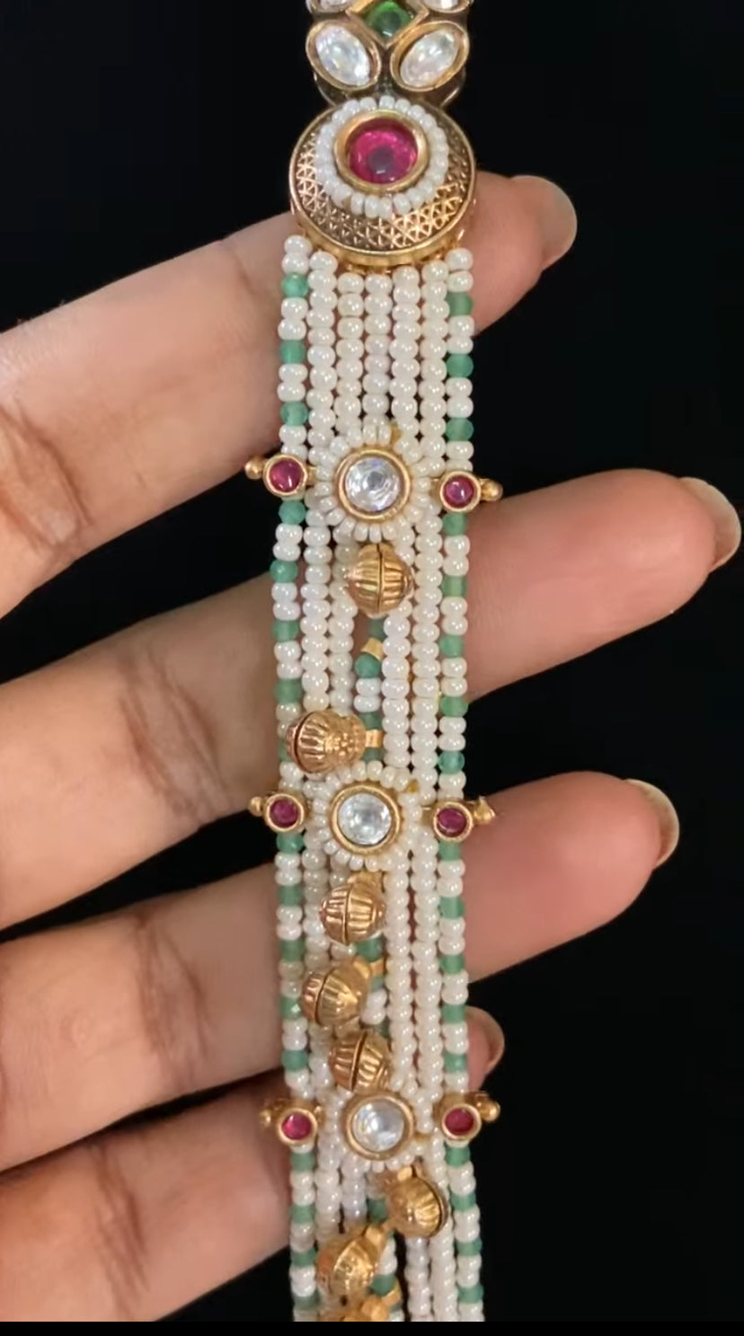 Pearl Necklace With Jumki Earrings | Indian traditional jewelry in USA