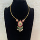 Traditional  Jadau Kudan Pendant Hasli  | Indian Jewelry In USA