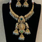 Antique AD Lakshmi Pendant Kante Set | Traditional Necklace
