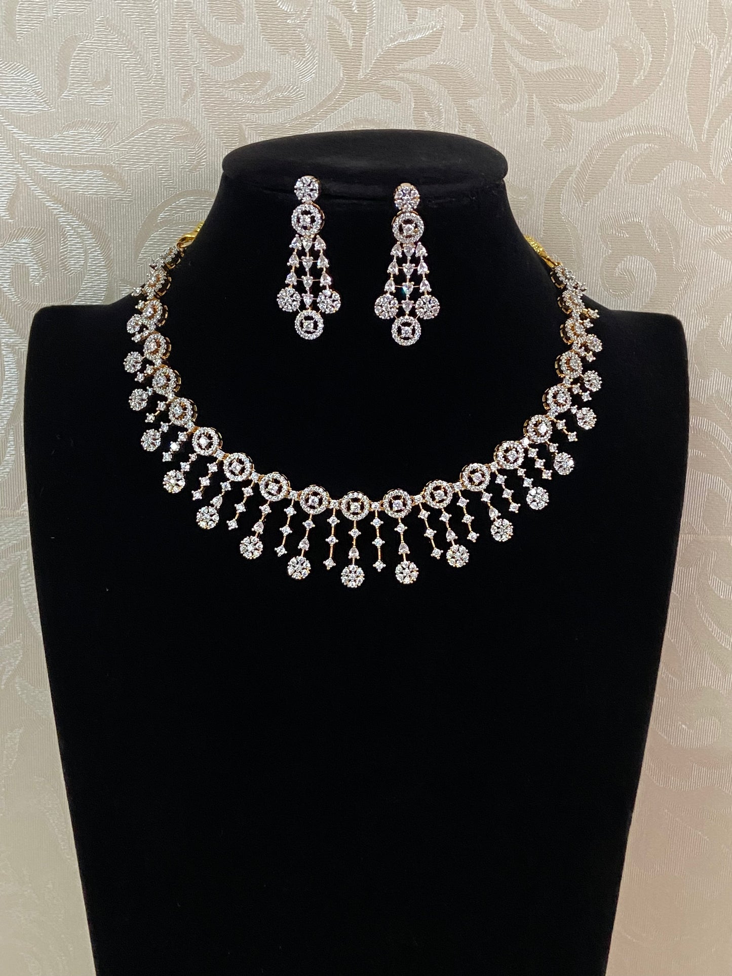 Beautiful AD Necklace With Earrings | Latest Necklace | Gift Idea