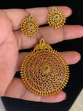 Kempu Pendant Set | Indian Traditional Jewelry
