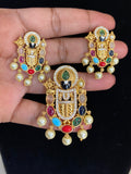 Balaji AD Pendant & Earrings | Indian Jewelry In USA