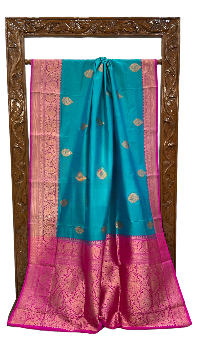 Pure Katan Silk Saree/Silk mark certified saree