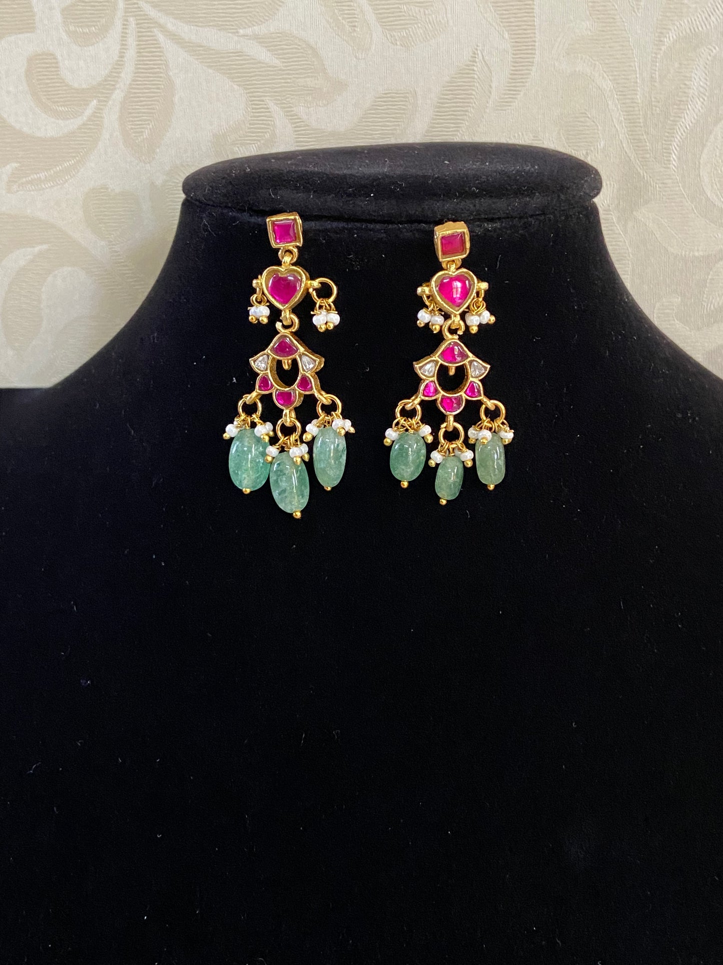 Antique Jadau kundan Earrings | Indian Earrings