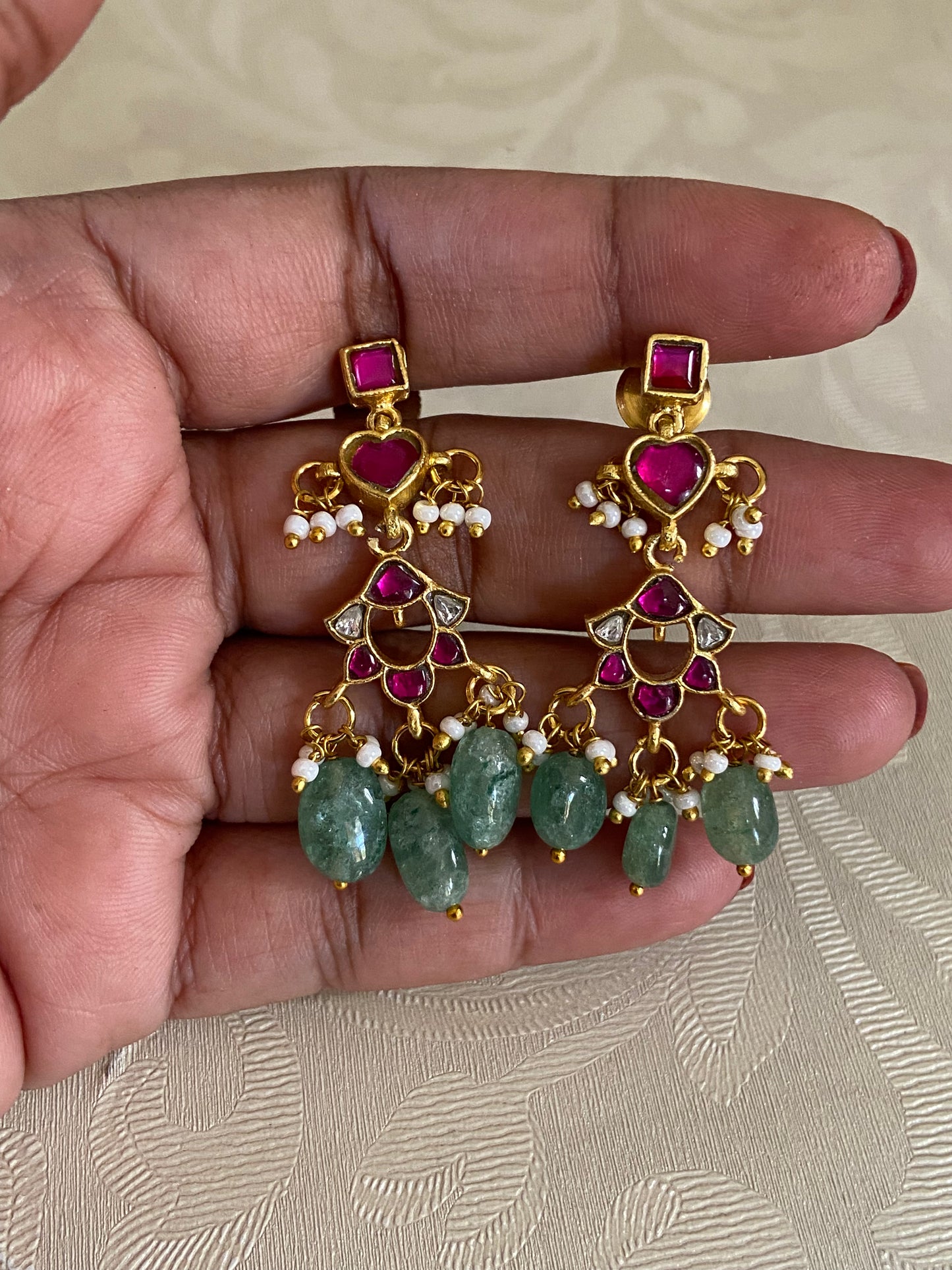 Antique Jadau kundan Earrings | Indian Earrings