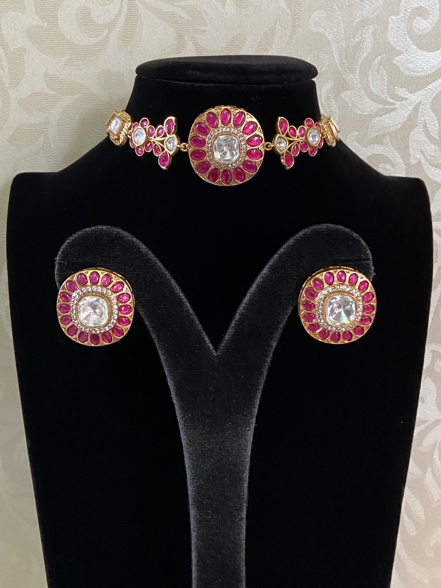 Moissanite Kundan Choker | Indian jewelry in USA